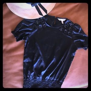 DVF 100% silk night out blouse